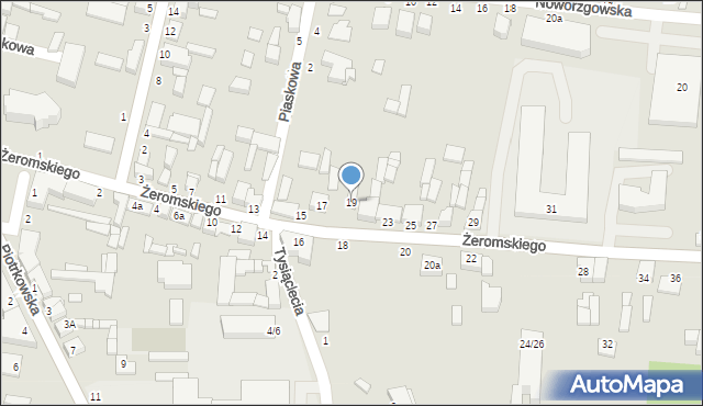 Tuszyn, Żeromskiego Stefana, 19, mapa Tuszyn