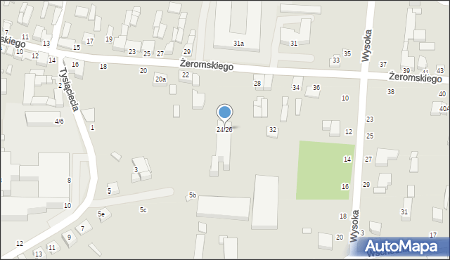 Tuszyn, Żeromskiego Stefana, 24/26, mapa Tuszyn