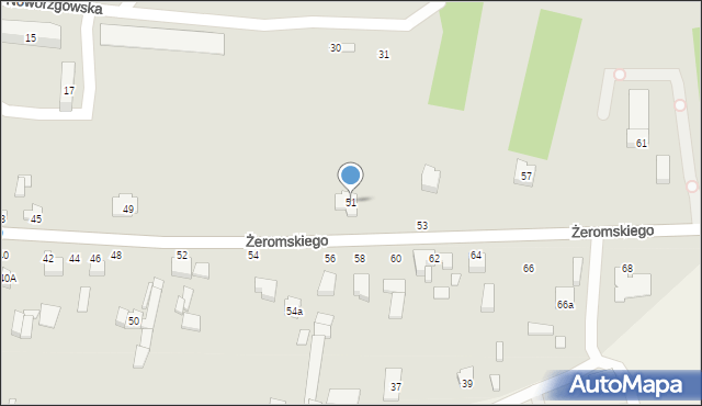 Tuszyn, Żeromskiego Stefana, 51, mapa Tuszyn