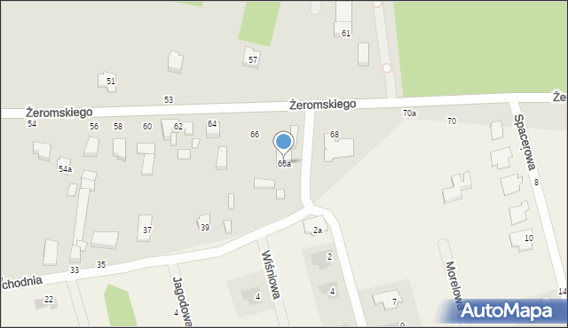 Tuszyn, Żeromskiego Stefana, 66a, mapa Tuszyn