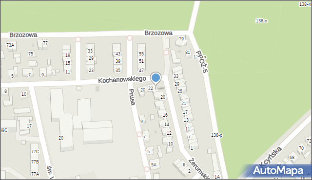 Wągrowiec, Żeromskiego Stefana, 22, mapa Wągrowiec