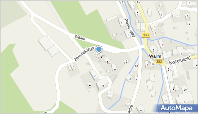 Walim, Żeromskiego Stefana, 5/2, mapa Walim