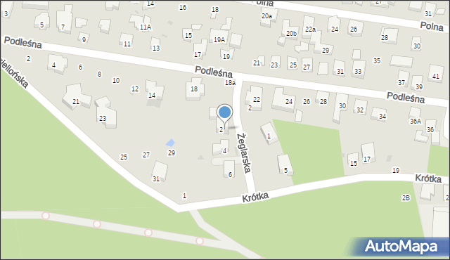 Warszawa, Żeglarska, 2A, mapa Warszawy