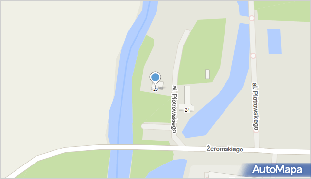 Węgrów, Żeromskiego Stefana, 26, mapa Węgrów