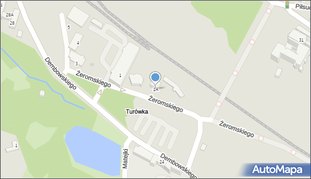 Wieliczka, Żeromskiego Stefana, 1A, mapa Wieliczka