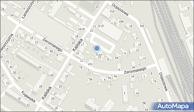Włocławek, Żeromskiego Stefana, 10a, mapa Włocławka