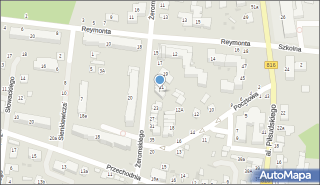 Włodawa, Żeromskiego Stefana, 21a, mapa Włodawa