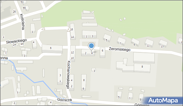 Wojcieszów, Żeromskiego Stefana, 4, mapa Wojcieszów