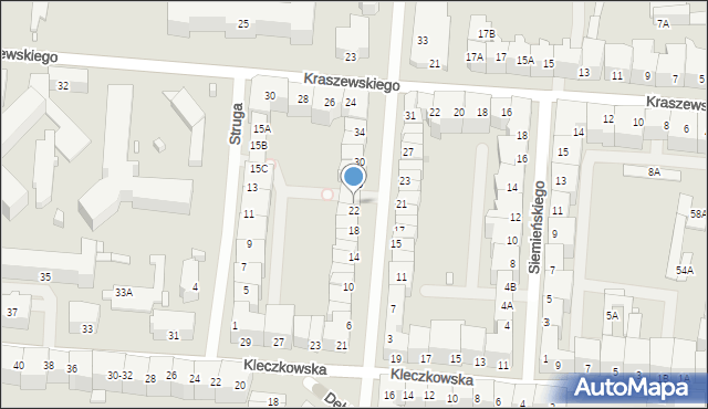 Wrocław, Zegadłowicza Emila, 22-24, mapa Wrocławia