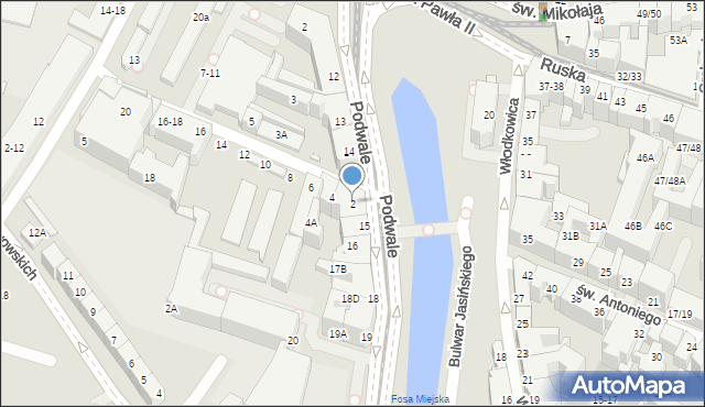 Wrocław, Zelwerowicza Aleksandra, 2, mapa Wrocławia