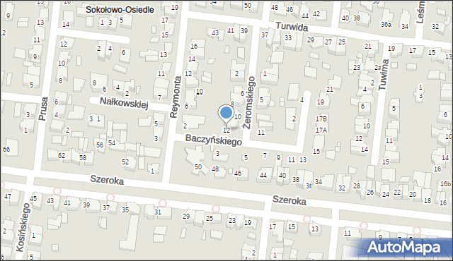 Września, Żeromskiego Stefana, 12, mapa Wrześni