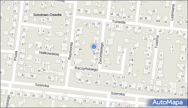 Września, Żeromskiego Stefana, 8, mapa Wrześni