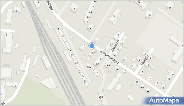 Ząbkowice Śląskie, Żeromskiego Stefana, 6, mapa Ząbkowice Śląskie