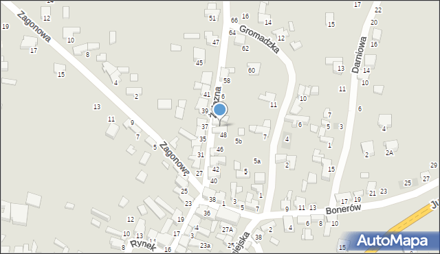 Zawiercie, Żelazna, 50, mapa Zawiercie