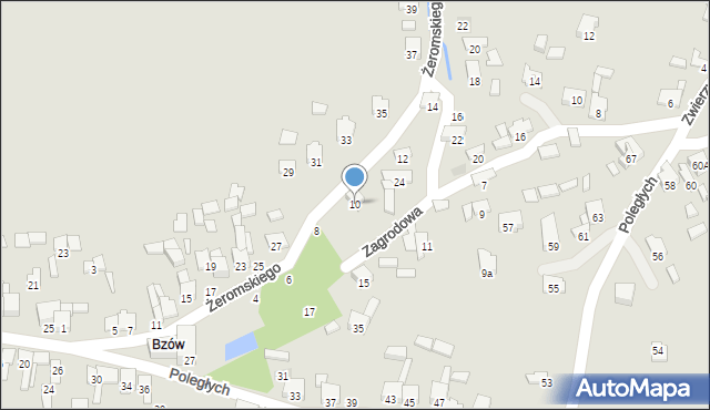 Zawiercie, Żeromskiego Stefana, 10, mapa Zawiercie