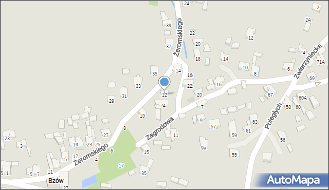 Zawiercie, Żeromskiego Stefana, 12, mapa Zawiercie