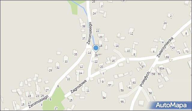 Zawiercie, Żeromskiego Stefana, 16, mapa Zawiercie