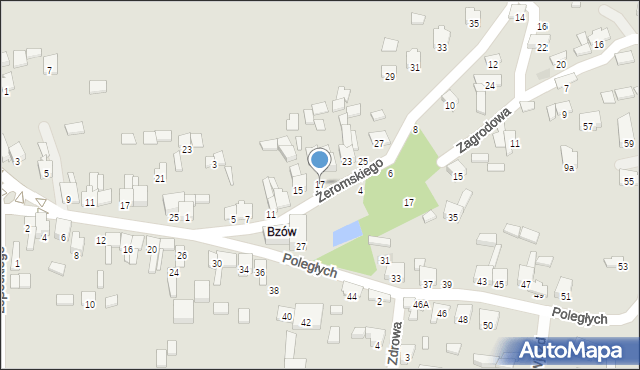 Zawiercie, Żeromskiego Stefana, 17, mapa Zawiercie