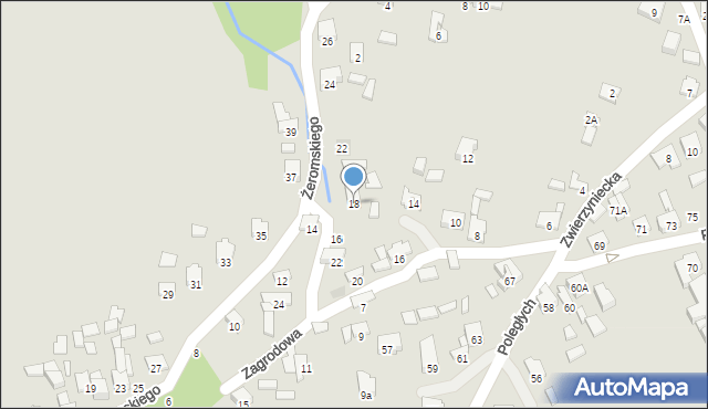 Zawiercie, Żeromskiego Stefana, 18, mapa Zawiercie