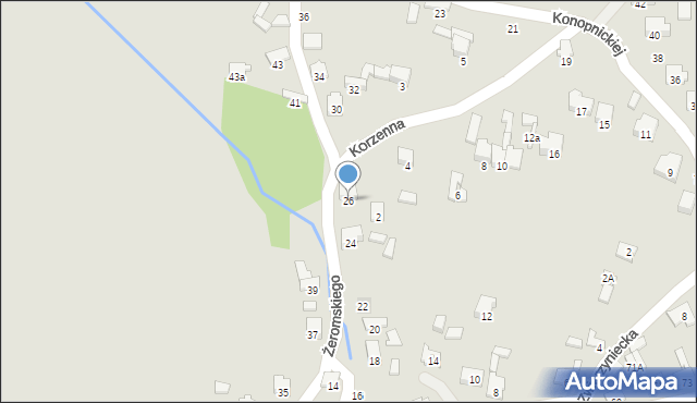 Zawiercie, Żeromskiego Stefana, 26, mapa Zawiercie