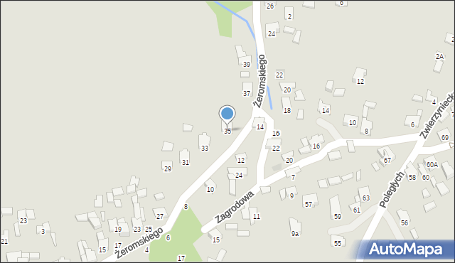 Zawiercie, Żeromskiego Stefana, 35, mapa Zawiercie