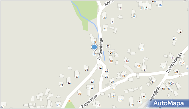 Zawiercie, Żeromskiego Stefana, 37, mapa Zawiercie