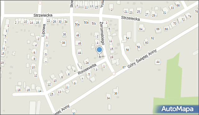 Zdzieszowice, Żeromskiego Stefana, 8, mapa Zdzieszowice