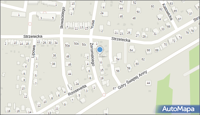 Zdzieszowice, Żeromskiego Stefana, 9, mapa Zdzieszowice