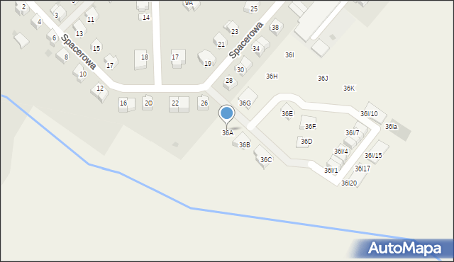 Zębowice, Zębowice, 36A, mapa Zębowice