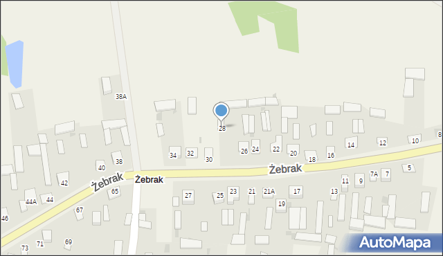 Żebrak, Żebrak, 28, mapa Żebrak