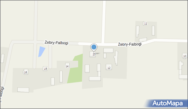 Żebry-Falbogi, Żebry-Falbogi, 13, mapa Żebry-Falbogi