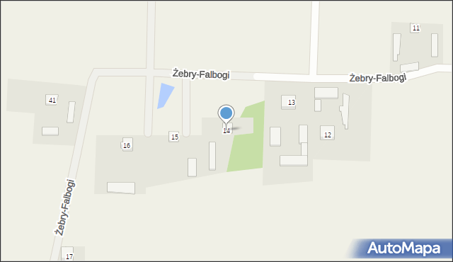 Żebry-Falbogi, Żebry-Falbogi, 14, mapa Żebry-Falbogi