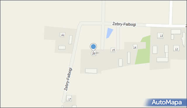 Żebry-Falbogi, Żebry-Falbogi, 16, mapa Żebry-Falbogi