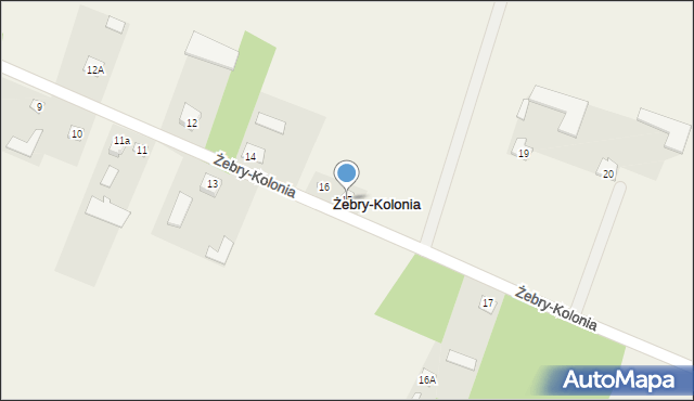 Żebry-Kolonia, Żebry-Kolonia, 15, mapa Żebry-Kolonia