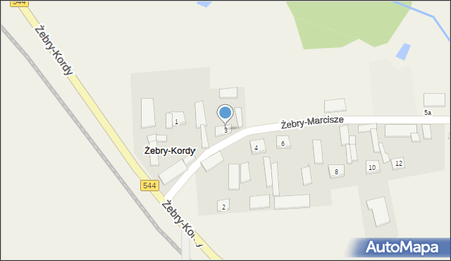 Żebry-Kordy, Żebry-Kordy, 3, mapa Żebry-Kordy