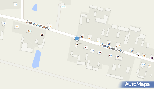 Żebry-Laskowiec, Żebry-Laskowiec, 28, mapa Żebry-Laskowiec