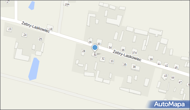 Żebry-Laskowiec, Żebry-Laskowiec, 31, mapa Żebry-Laskowiec