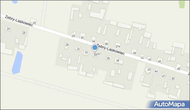 Żebry-Laskowiec, Żebry-Laskowiec, 33, mapa Żebry-Laskowiec