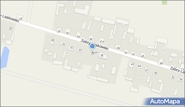 Żebry-Laskowiec, Żebry-Laskowiec, 35, mapa Żebry-Laskowiec