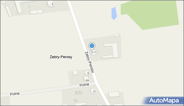 Żebry-Perosy, Żebry-Perosy, 7, mapa Żebry-Perosy