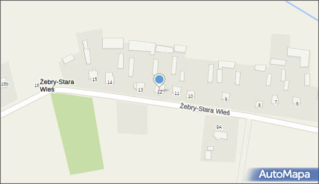 Żebry-Stara Wieś, Żebry-Stara Wieś, 12, mapa Żebry-Stara Wieś