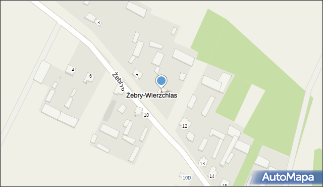 Żebry-Wierzchlas, Żebry-Wierzchlas, 9, mapa Żebry-Wierzchlas