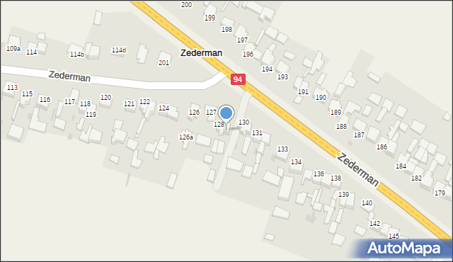 Zederman, Zederman, 129, mapa Zederman