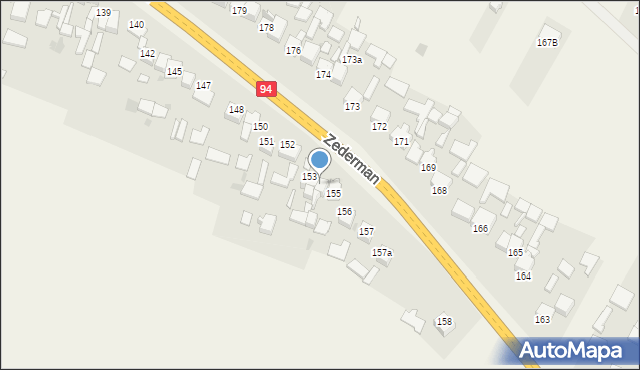 Zederman, Zederman, 154, mapa Zederman