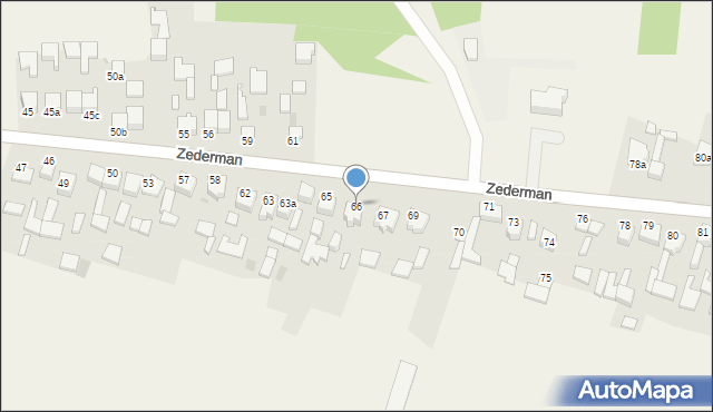 Zederman, Zederman, 66, mapa Zederman