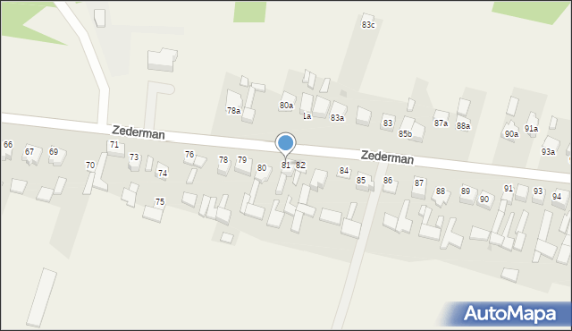 Zederman, Zederman, 81, mapa Zederman