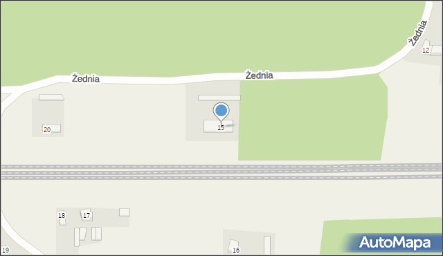 Żednia, Żednia, 15, mapa Żednia