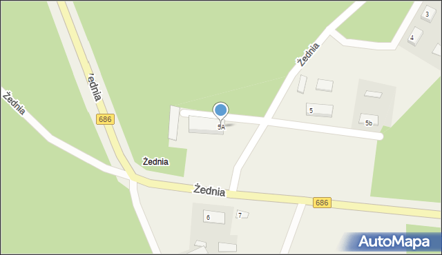 Żednia, Żednia, 5A, mapa Żednia