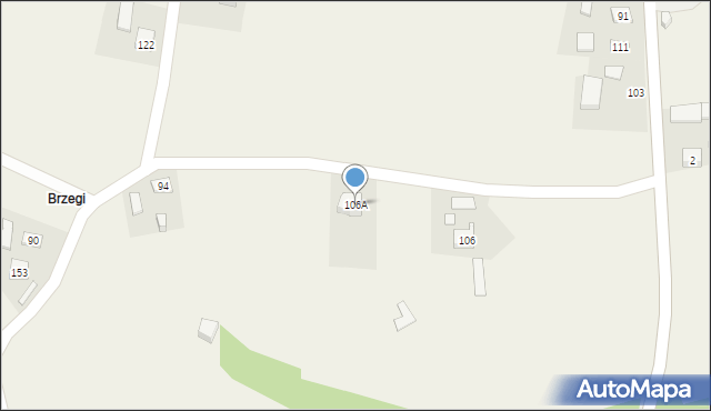 Zegartowice, Zegartowice, 106A, mapa Zegartowice