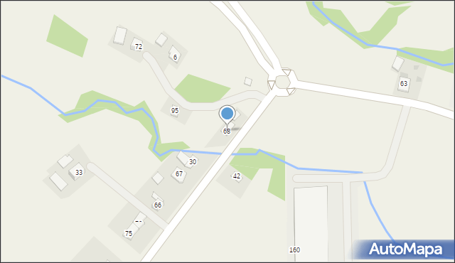 Zegartowice, Zegartowice, 68, mapa Zegartowice